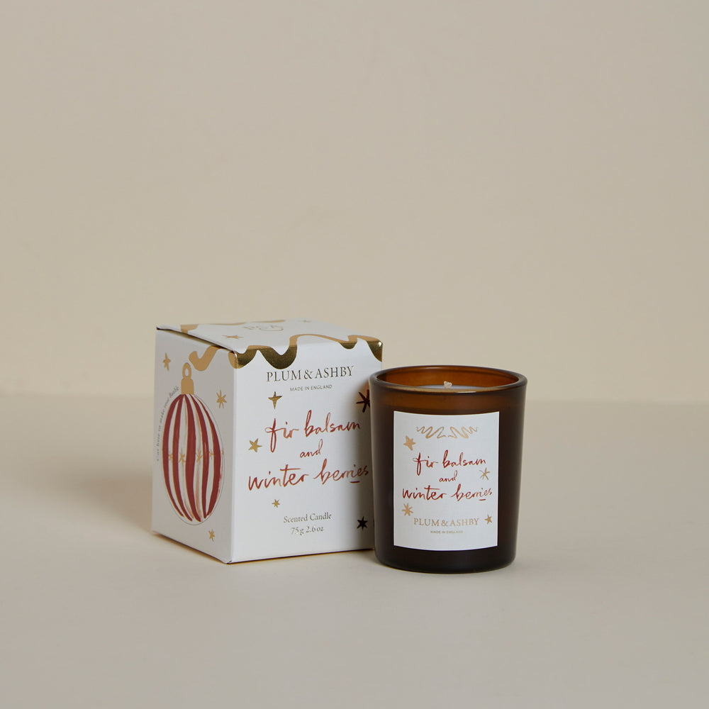 Plum & Ashby Fir Balsam & Winter Berries Scented Votive