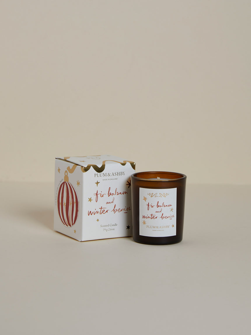 Plum & Ashby Fir Balsam & Winter Berries Scented Votive