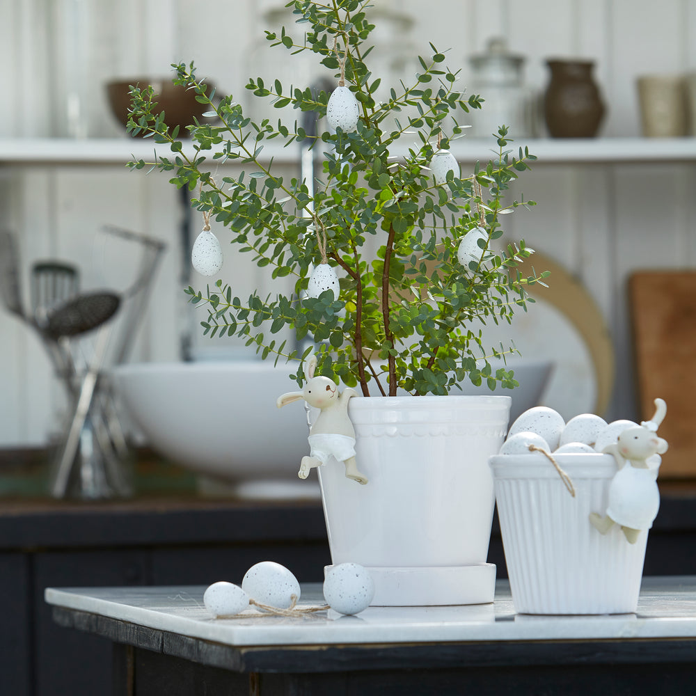 Wikholm Estrid Ceramic Plant Pot, White