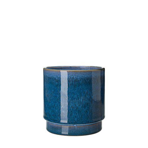 Wikholm Galia Ceramic PLant Pot, Blue
