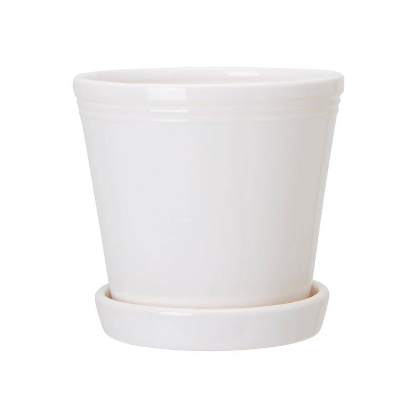 Wikholm Emelina Plant Pot & Saucer