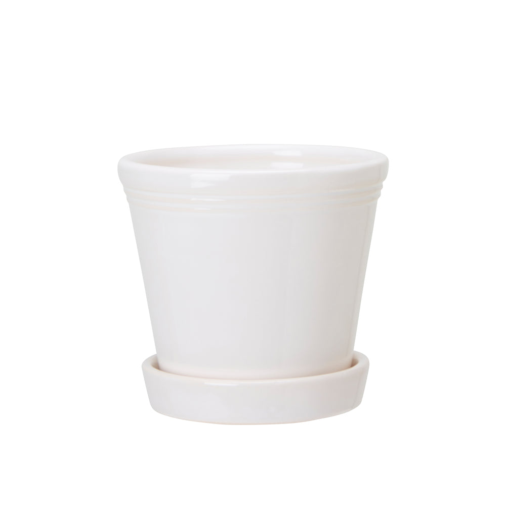 Wikholm Emelina Plant Pot & Saucer