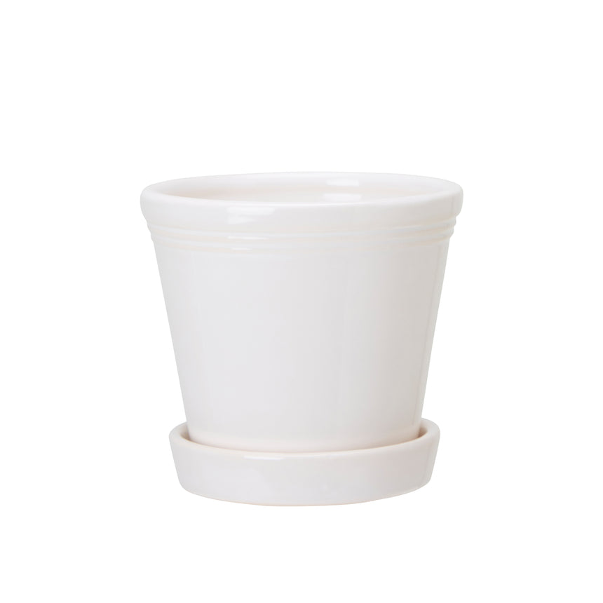 Wikholm Emelina Plant Pot & Saucer
