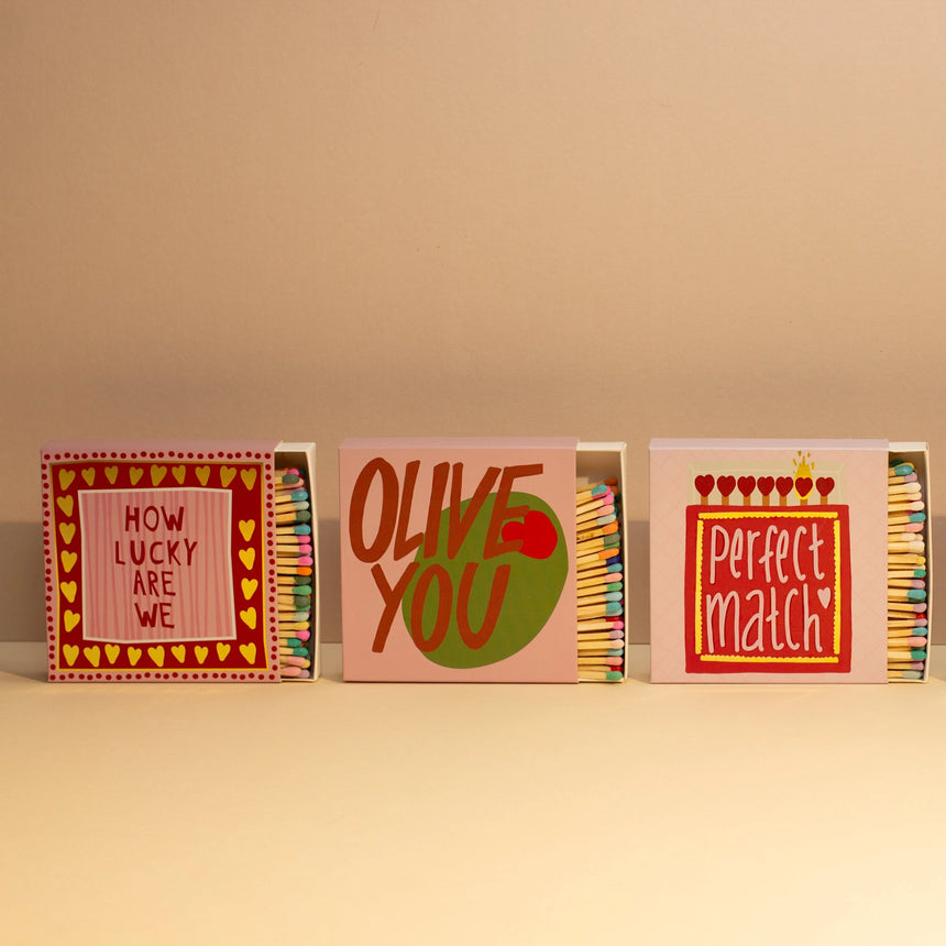 Matchbook Creative Luxury Matches, How Lucky Are We