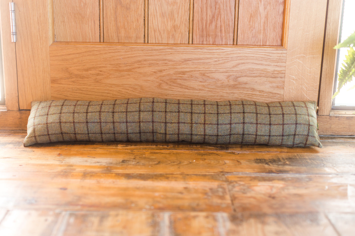 Tweedmill Wool Draught Excluder, Block Check