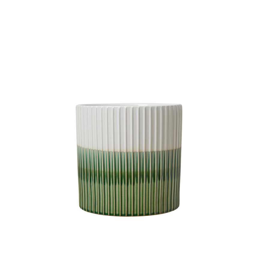 Wikholm Alessia Ceramic Plant Pot, Green