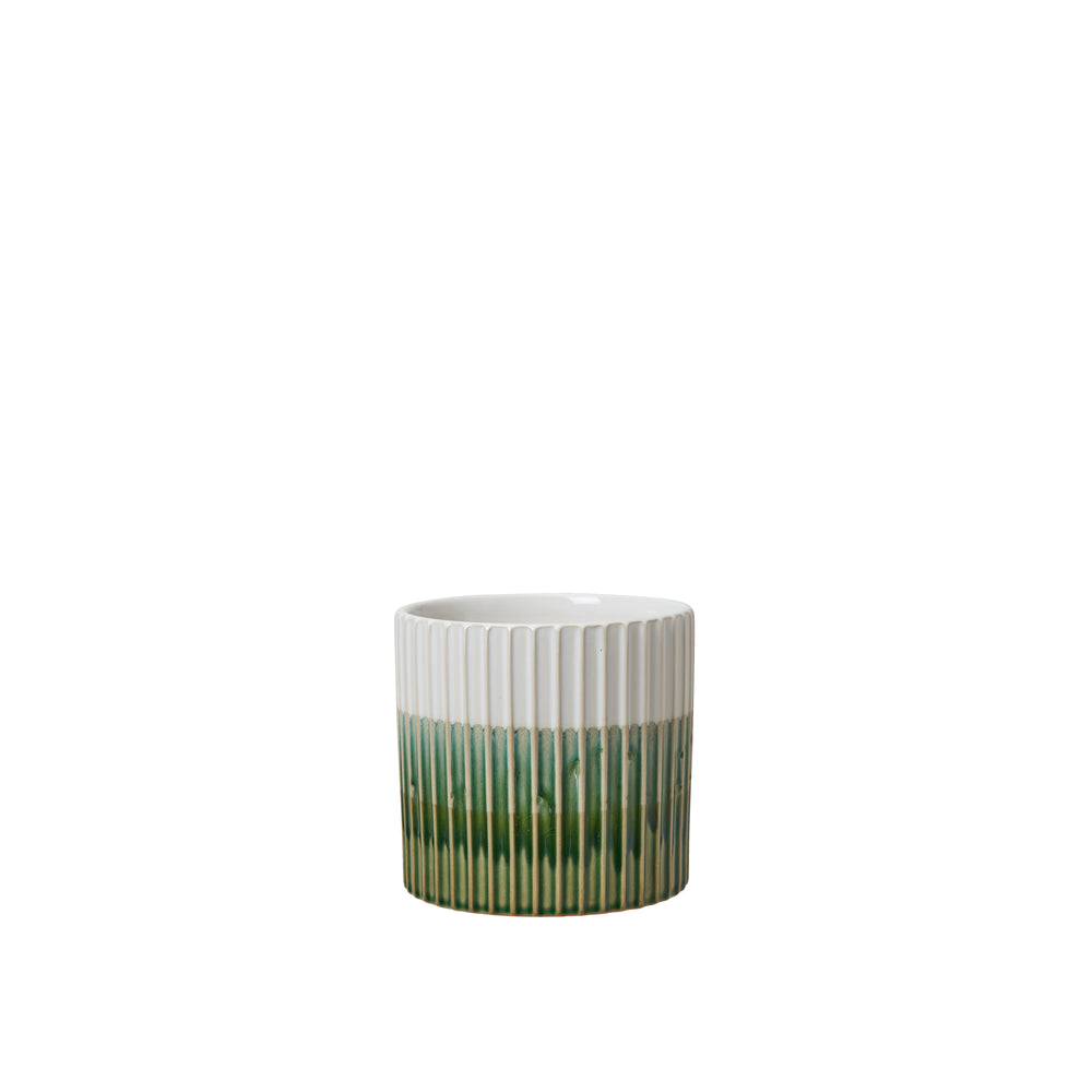Wikholm Alessia Ceramic Plant Pot, Green