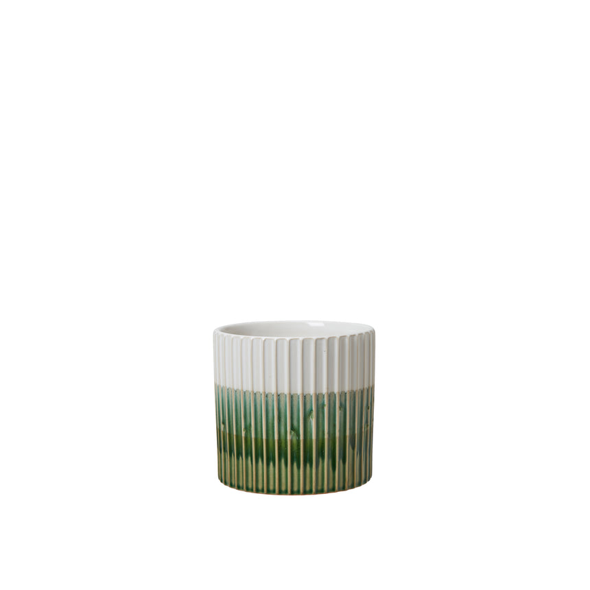 Wikholm Alessia Ceramic Plant Pot, Green