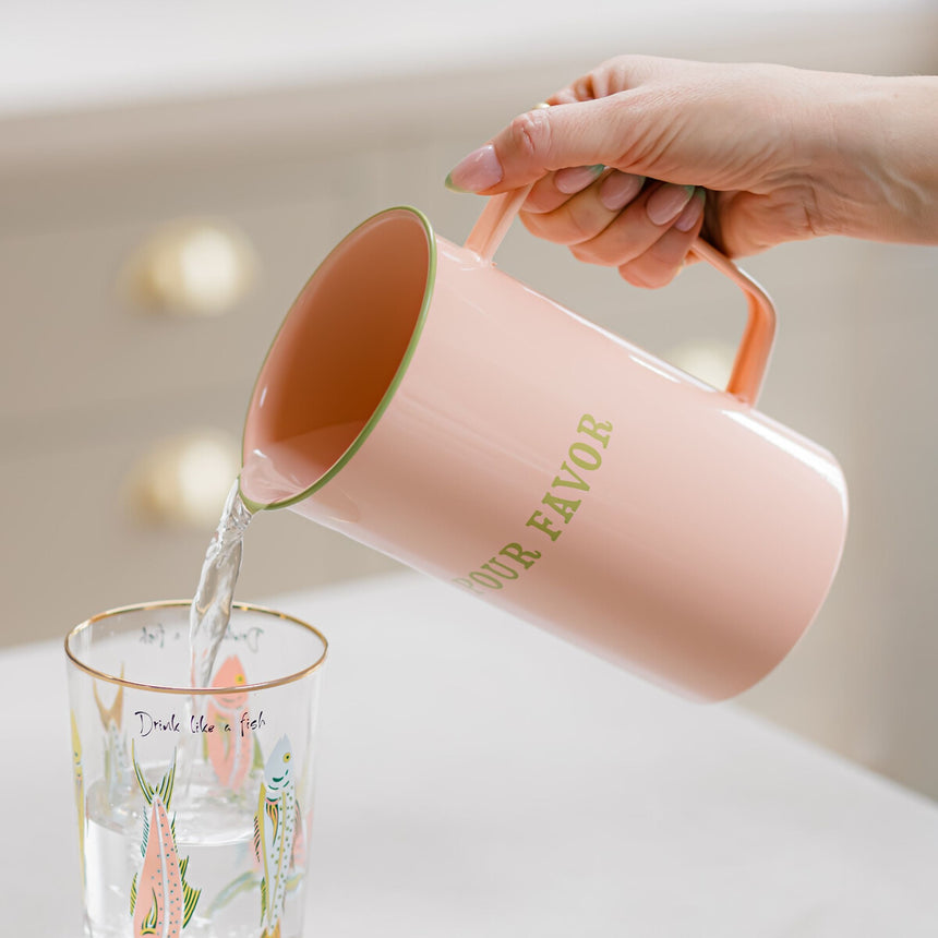 Yvonne Ellen Enamel Water Pitcher, Pour Favour