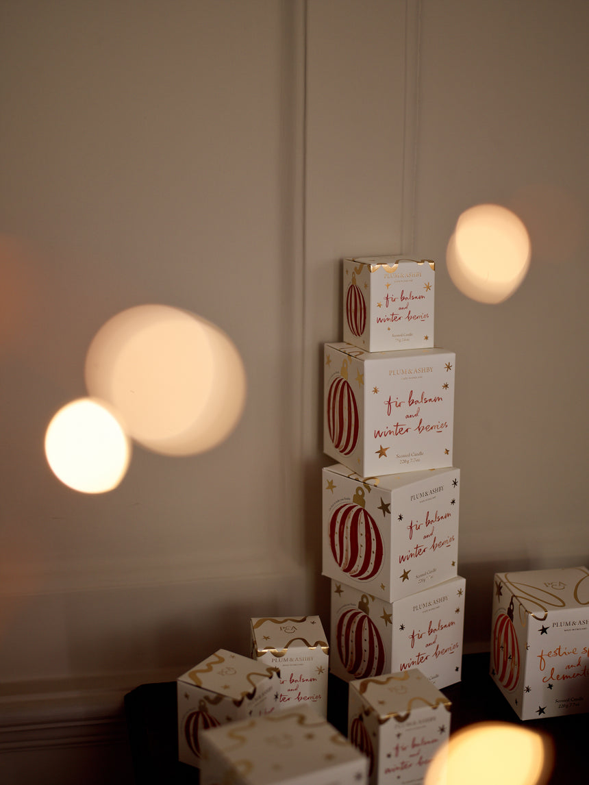 Plum & Ashby Fir Balsam & Winter Berries Scented Votive