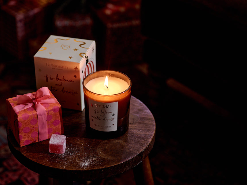 Plum & Ashby Fir Balsam & Winter Berries Scented Votive