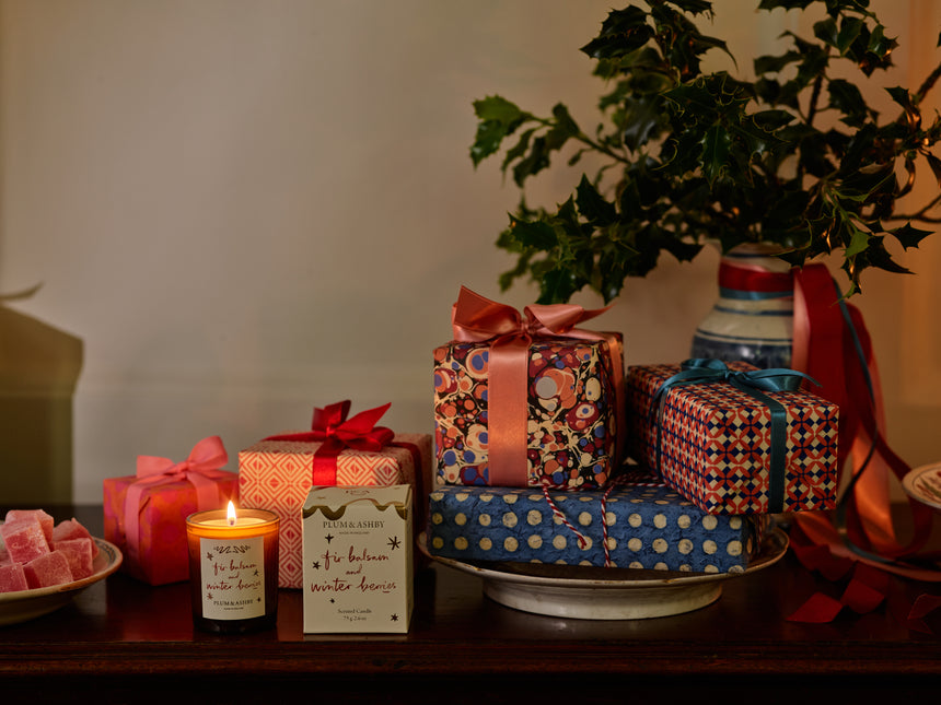 Plum & Ashby Fir Balsam & Winter Berries Scented Votive