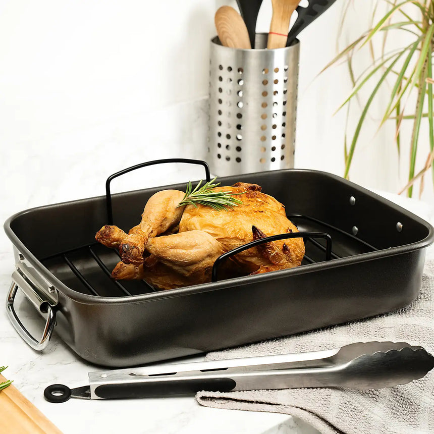 Luxe Kitchen Roasting Pan & Rack 40 CM