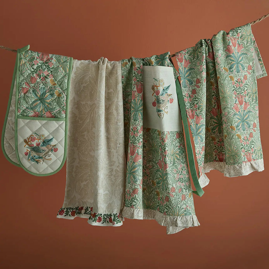 William Morris At Home Kitchen Garden Tea Towels, (Set Of 2)