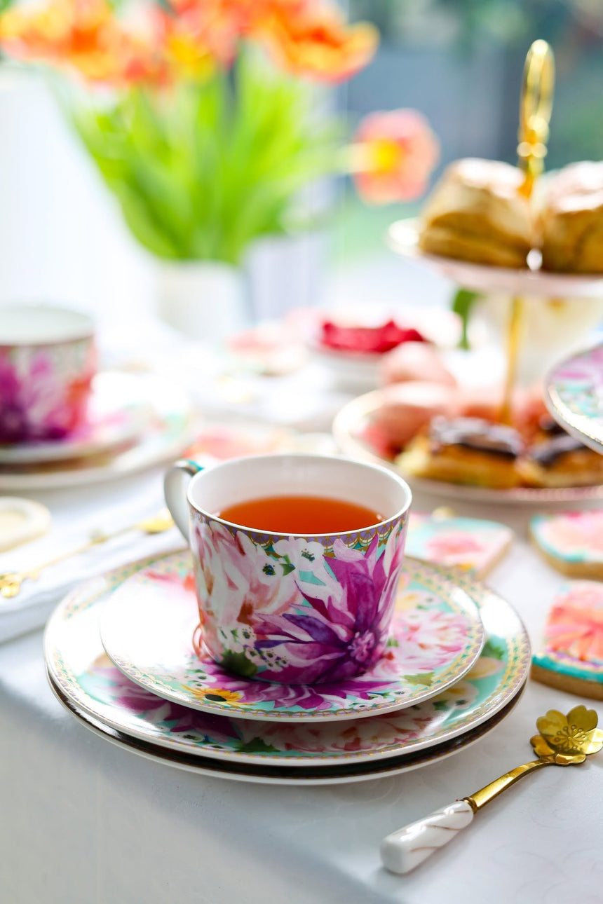 Maxwell & Williams Teas & C’S Dahlia Daze Cup & Saucer, Sky