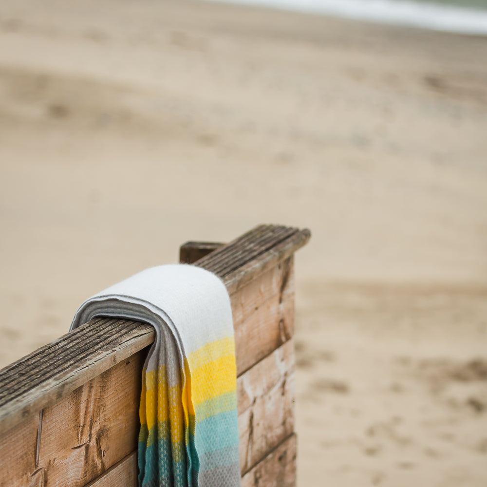 Tweedmill Ombre Pure New Wool Throw, Tidal