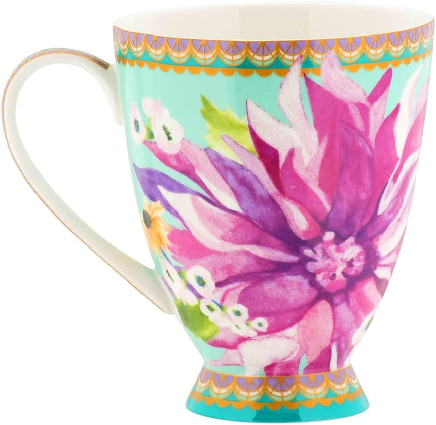 Maxwell & Williams Teas & C’S Dahlia Daze Footed Mug , Sky