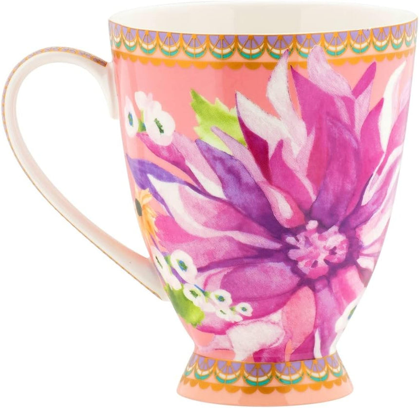 Maxwell & Williams Teas & C’S Dahlia Daze Footed Mug , Pink