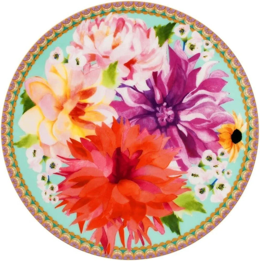 Maxwell & Williams Teas & C's Dahlia Daze Footed Cake Stand, Sky