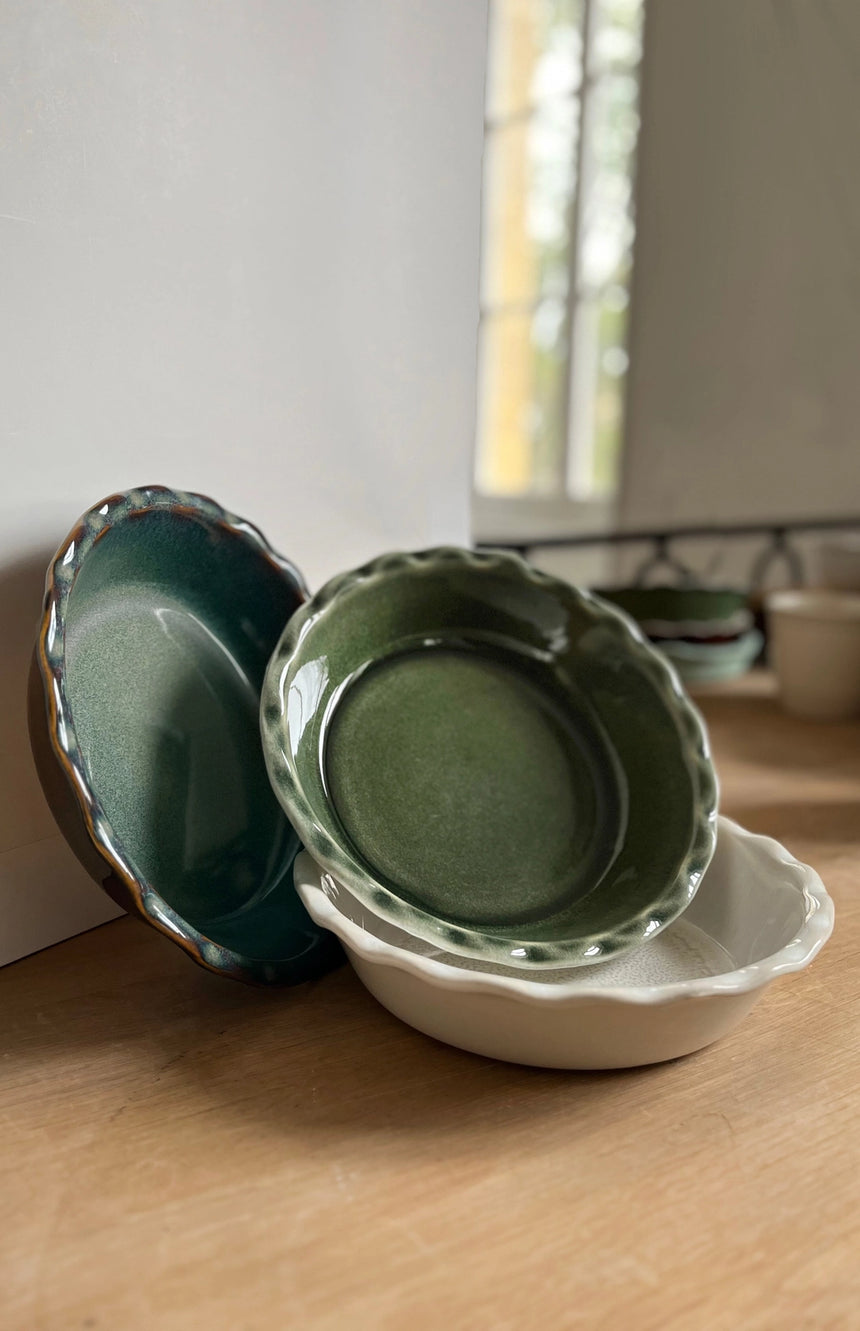 Emile Henry Limited Edition Pie Dish, Green