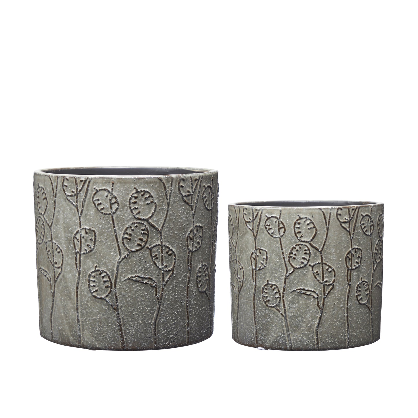 Wikholm Saga Ceramic Plant Pot, Grey