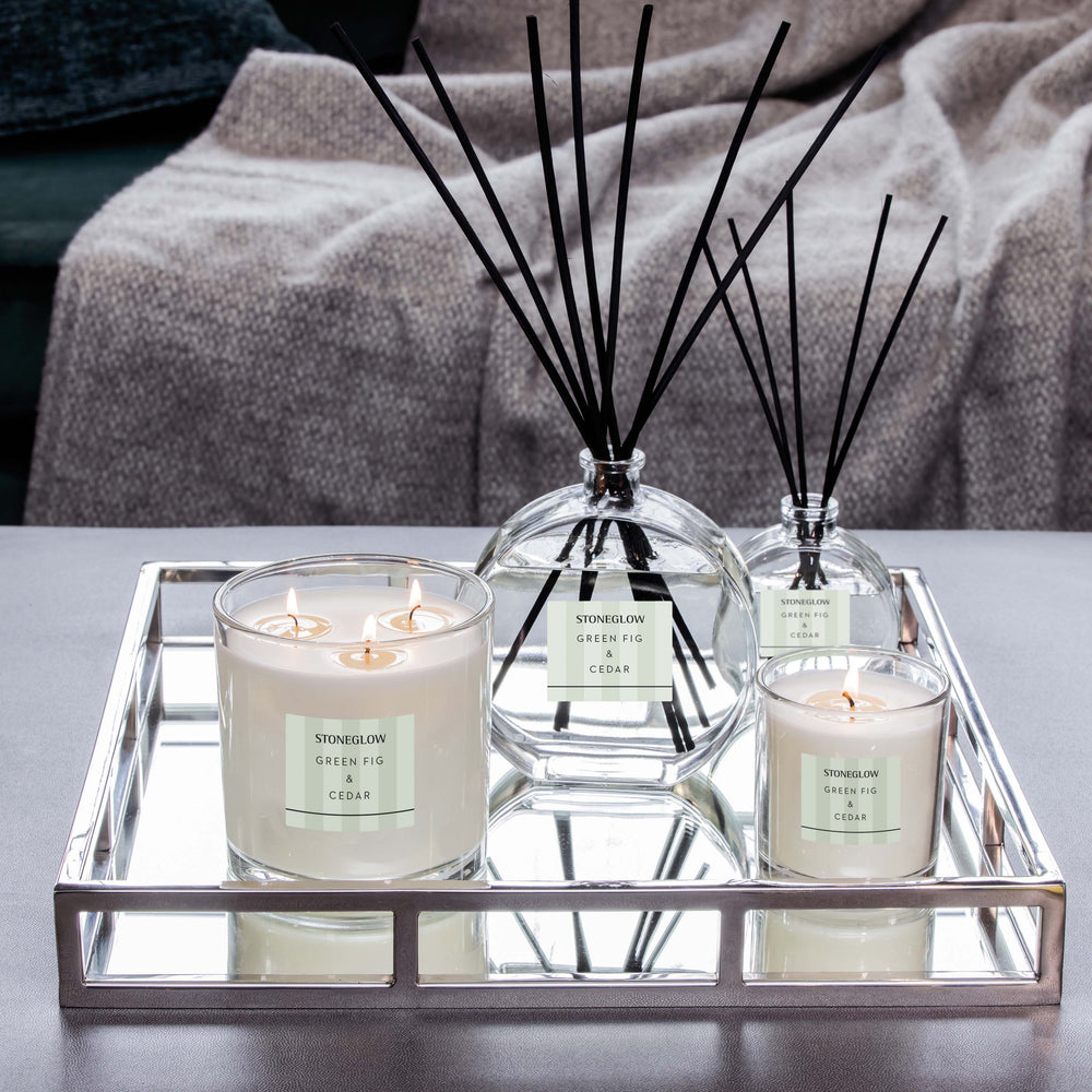 Stoneglow Modern Classics Collection Scented Candle, Green Fig & Cedar