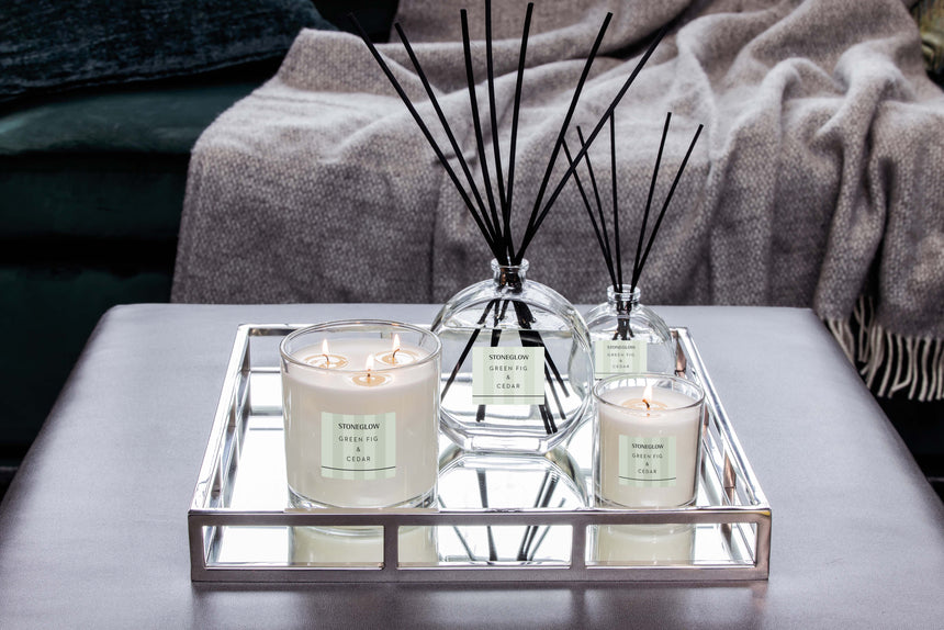 Stoneglow Modern Classics Collection Scented Candle, Green Fig & Cedar