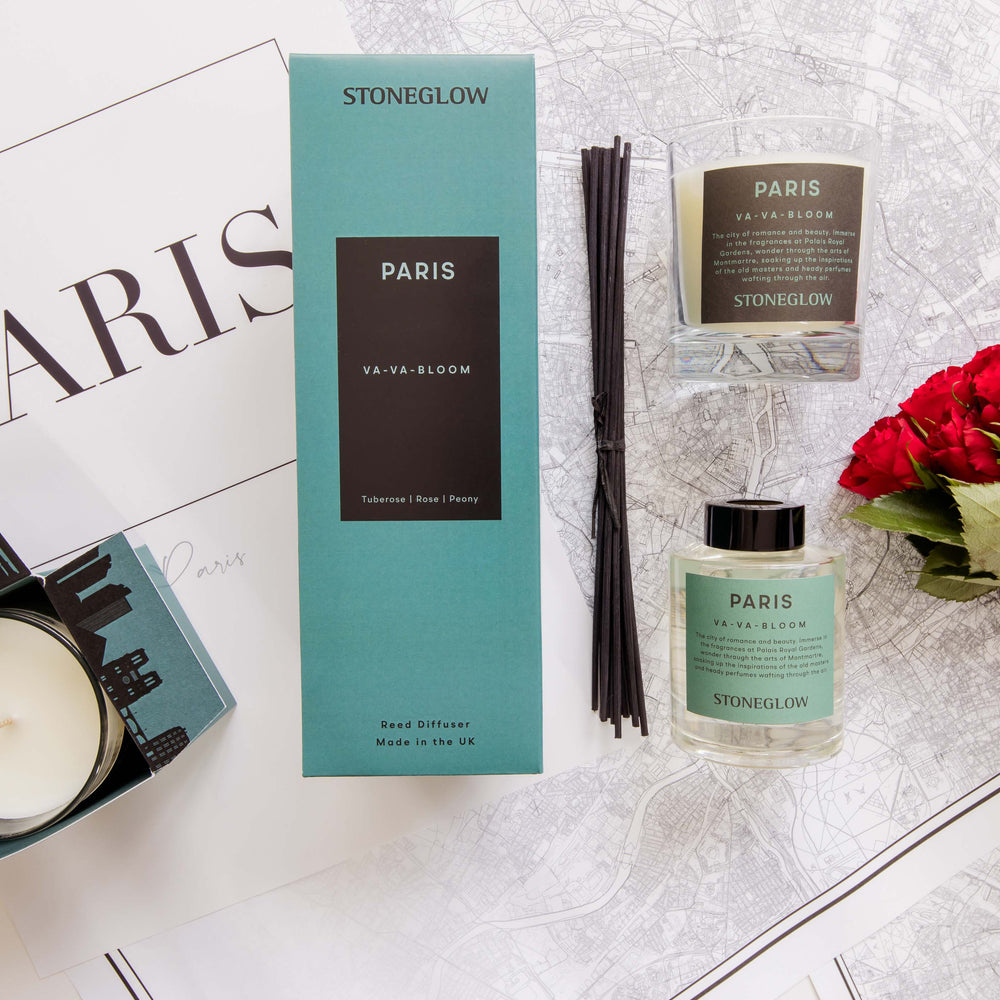 Stoneglow Explorer Collection Scented Candle, Paris (Va Va Bloom)
