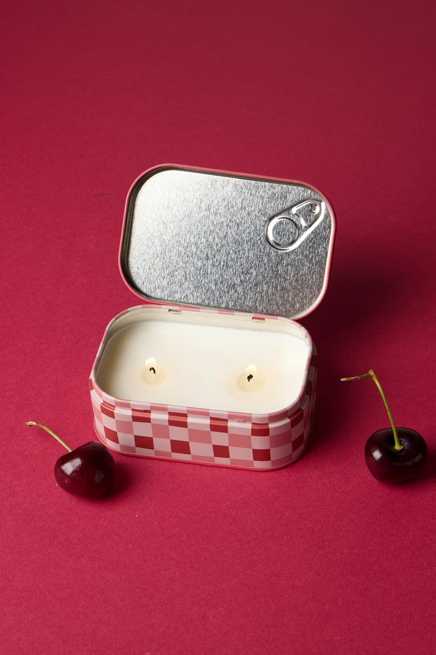 Paddywax Bistro Smoked Cherry Scented Tin Candle, Vanilla & Patchouli