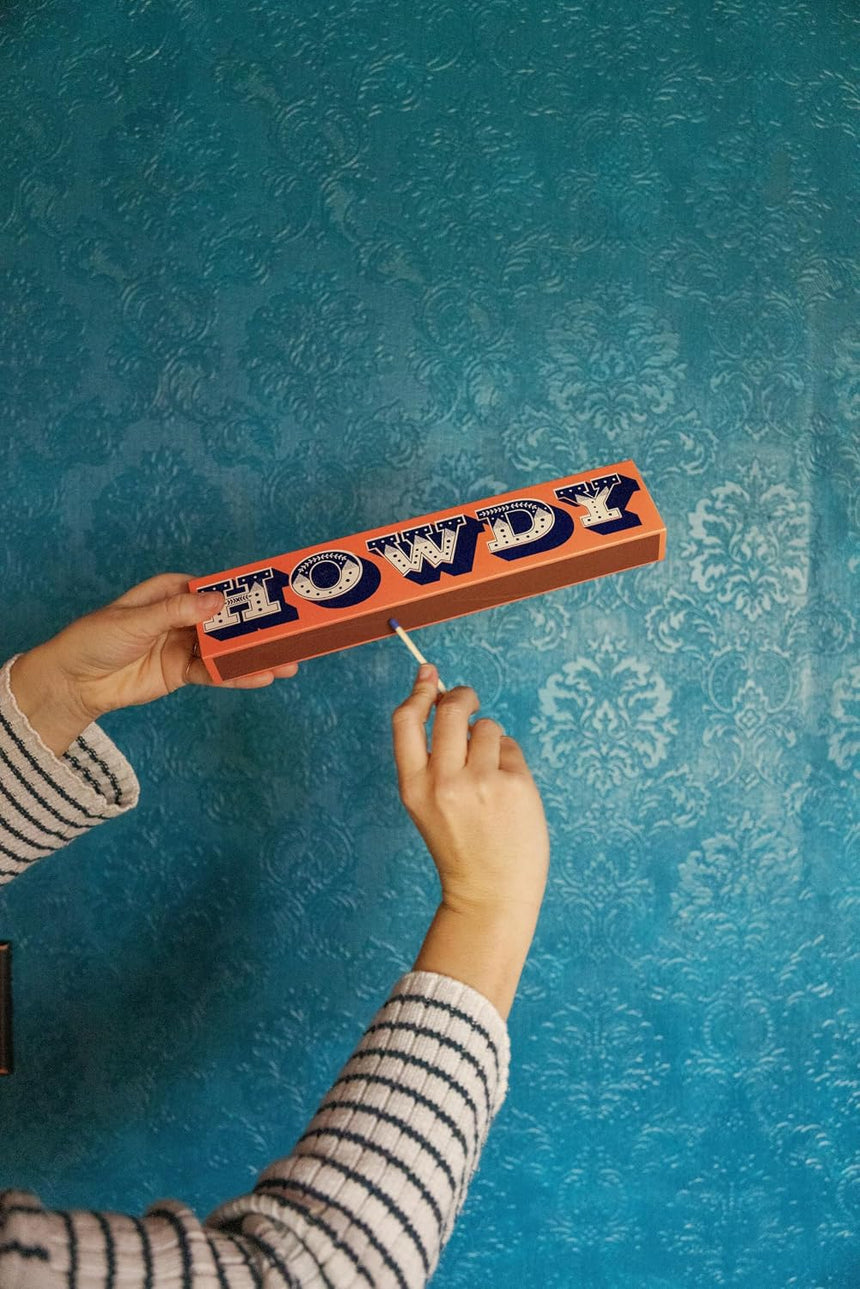 Paddywax Extra Long Luxury Matches, Howdy