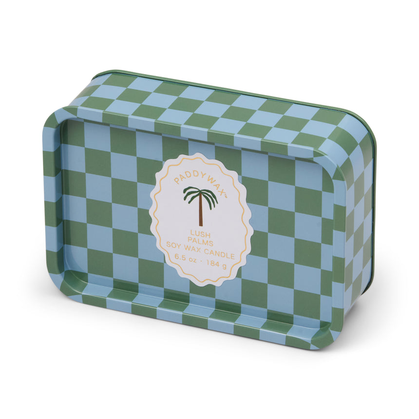 Paddywax A Dopo Lush Palms Tin Scented Candle, Sea Salt & Dewy Melon