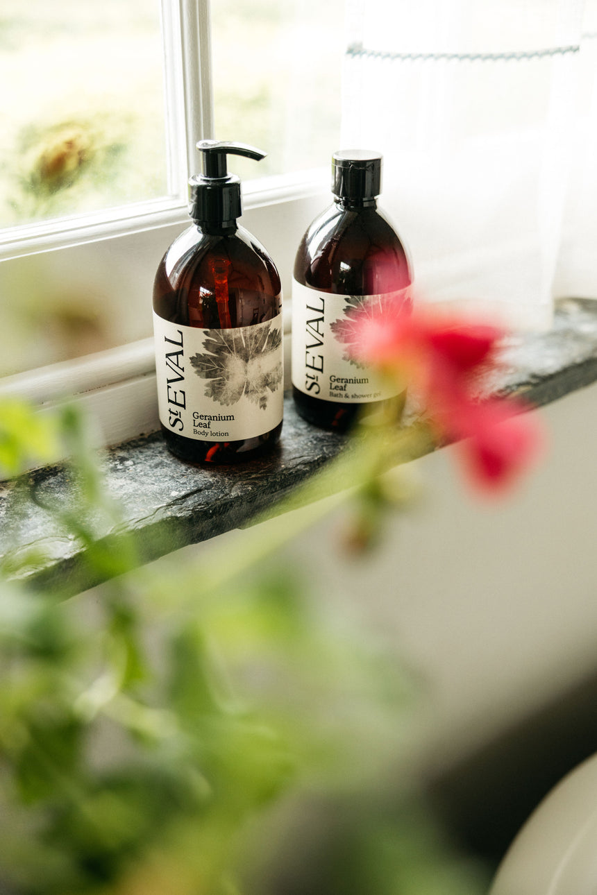 St Eval Bath & Shower Gel, Geranium Leaf