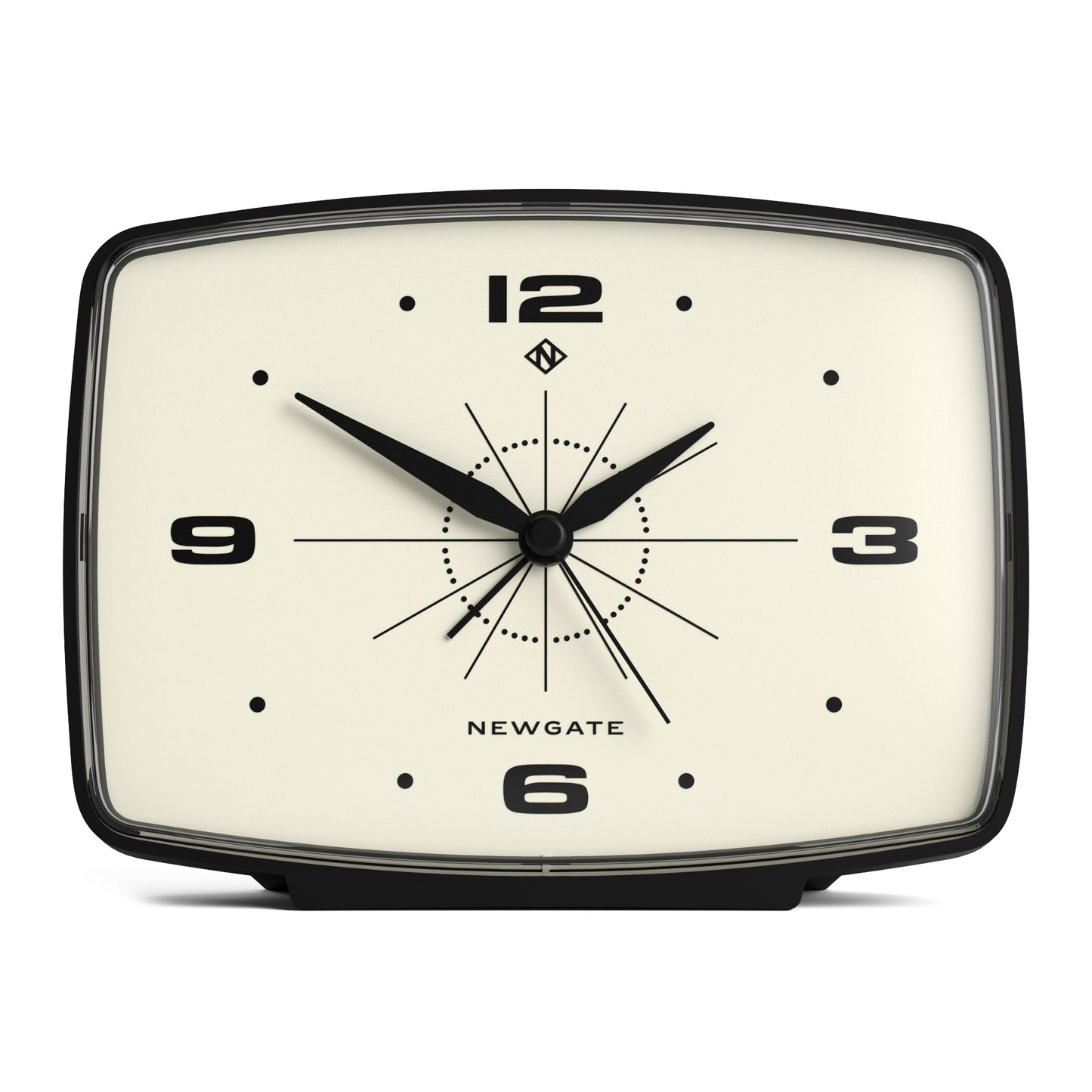 Newgate Brooklyn Alarm Clock, Black