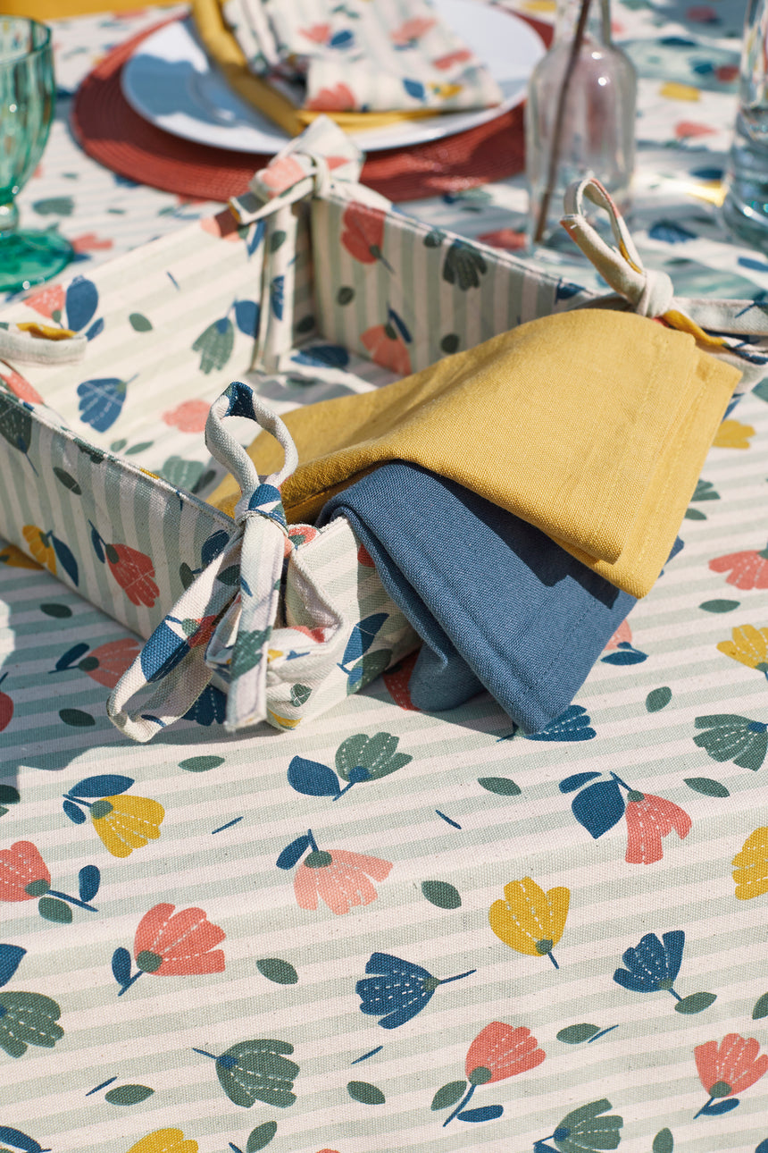 Walton & Co Cotton Napkins, Slate blue  (Set Of 4)