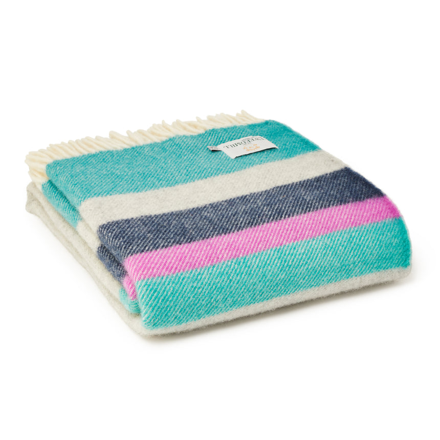 Tweedmill Alaska Pure New Wool Throw, Breeze