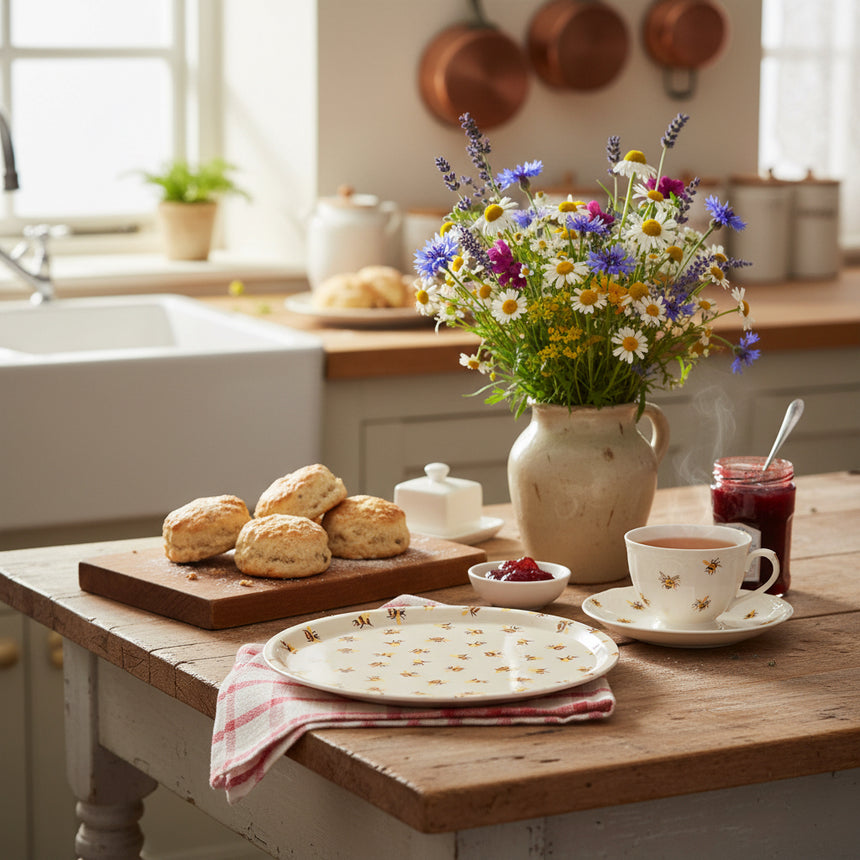 Emma Bridgewater Round Birch Tray, Bumblebee