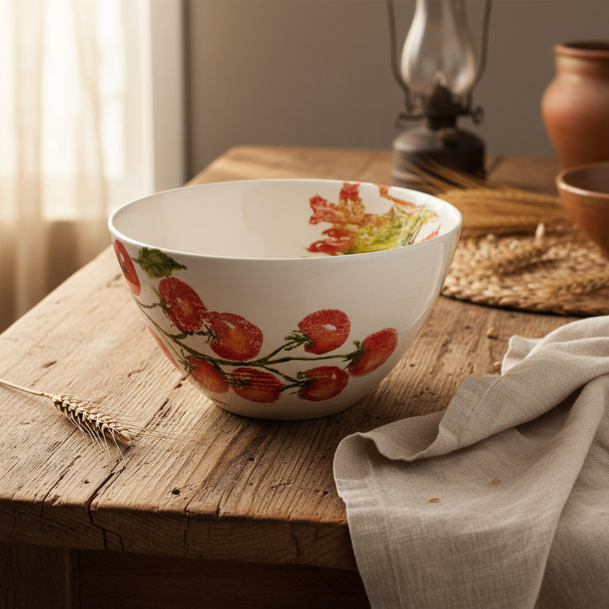 Bliss Home Large Salad Bowl, Vine Tomatoes