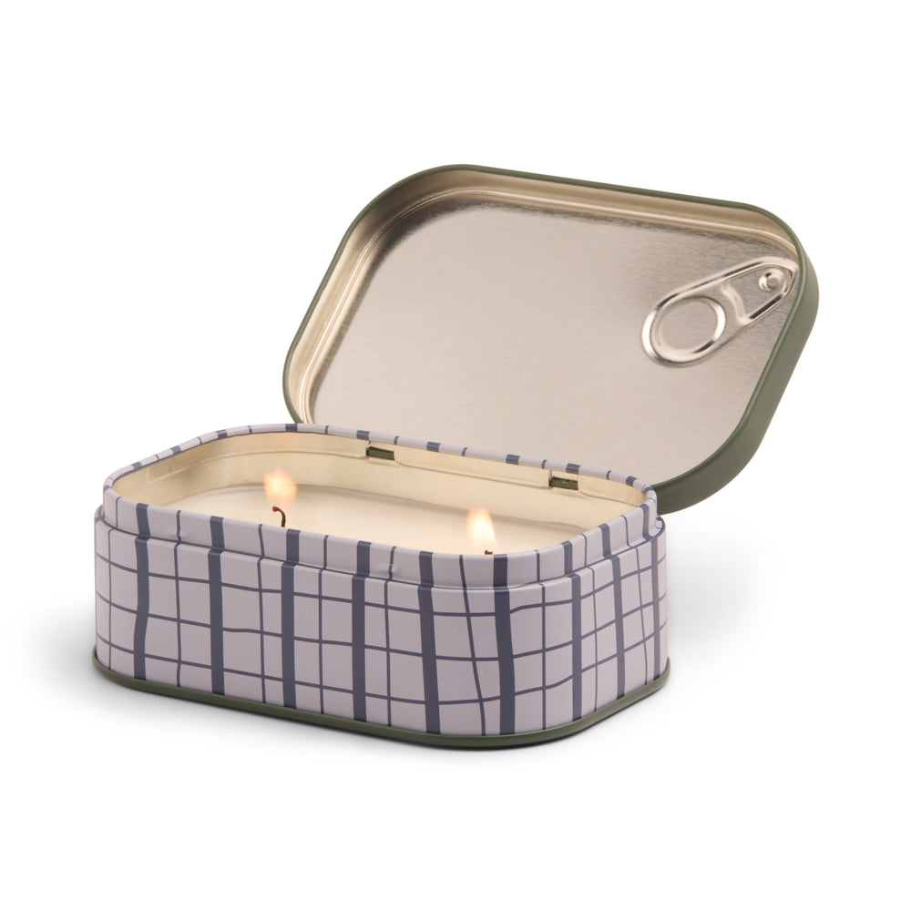 Paddywax Bistro Fig & Olive Tin Scented Candle, Driftwood & Fig Leaf