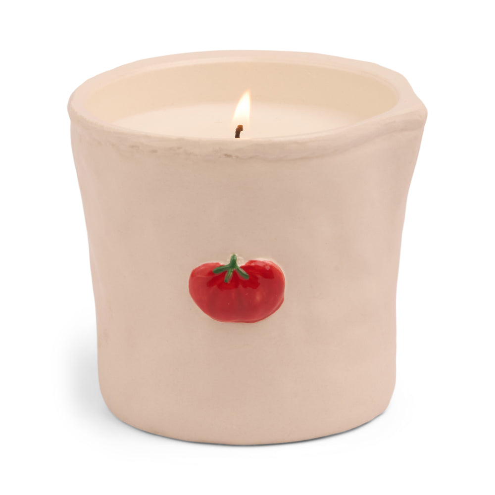 Paddywax Bistro Heirloom Tomatoes Ceramic Scented Candle, Lemon & Sage