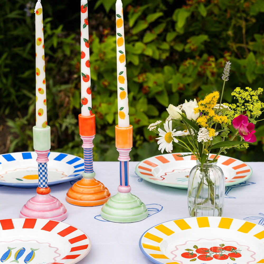 Talking Tables Bon Appetit Tomatoes Enamel Dinner Plate, (25CM)