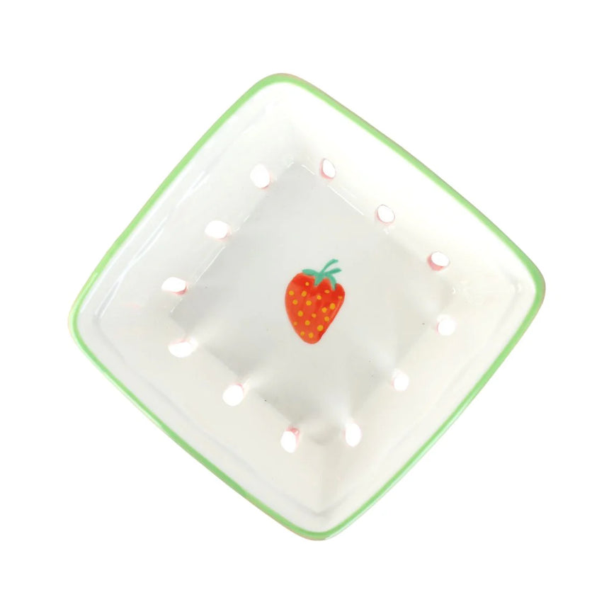 Talking Tables Bon Appetite Ceramic Punnet, Strawberry