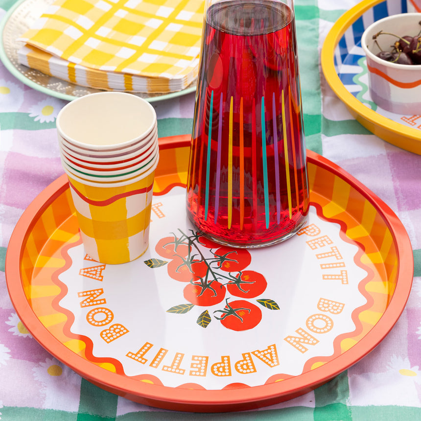 Bon Appetit Tomato Deep-well Mini Serving Tray