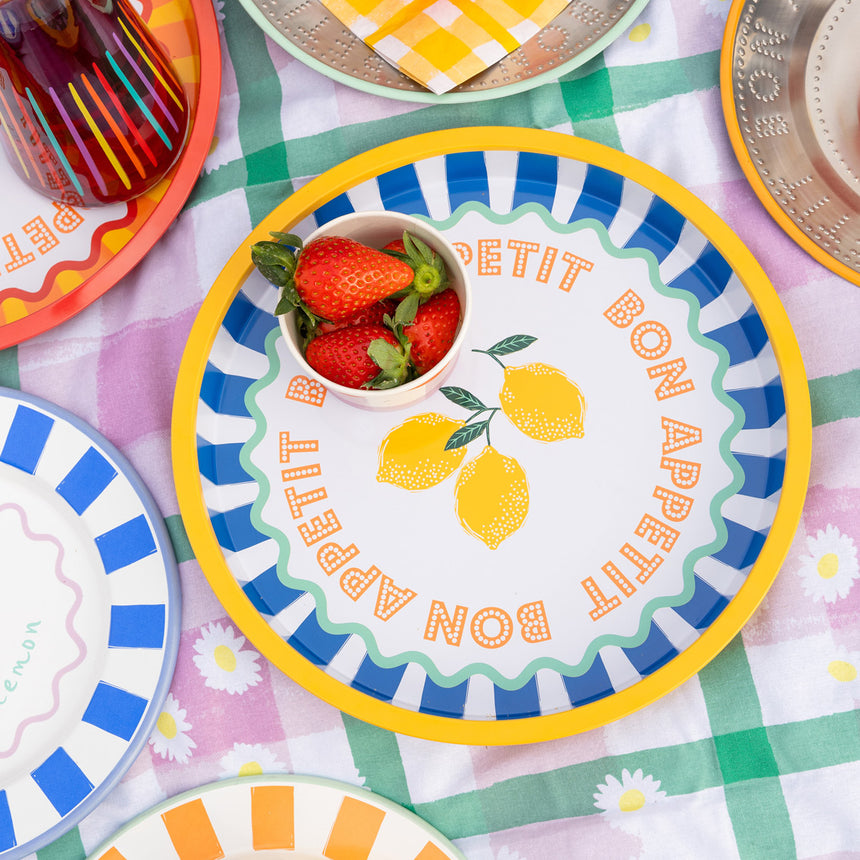Bon Appetit Lemon Deep-well Mini Serving Tray