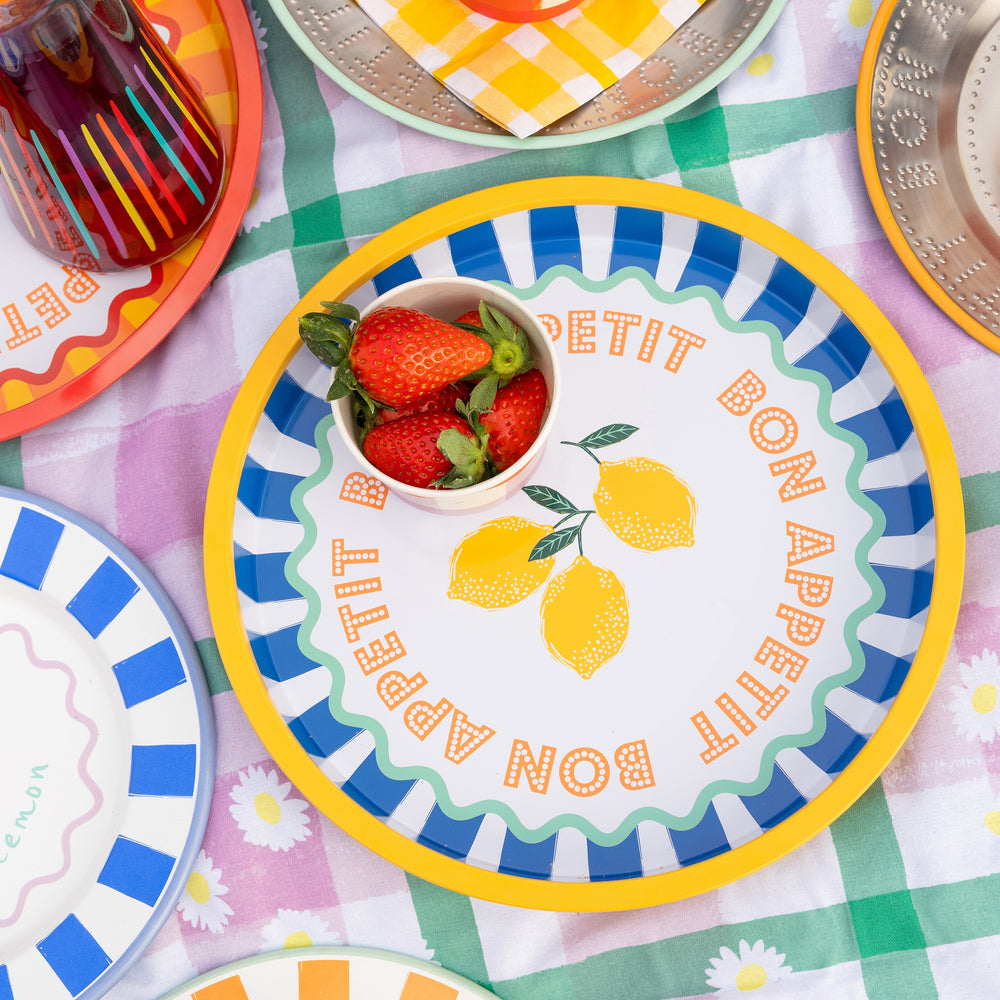 Bon Appetit Lemon Deep-well Mini Serving Tray