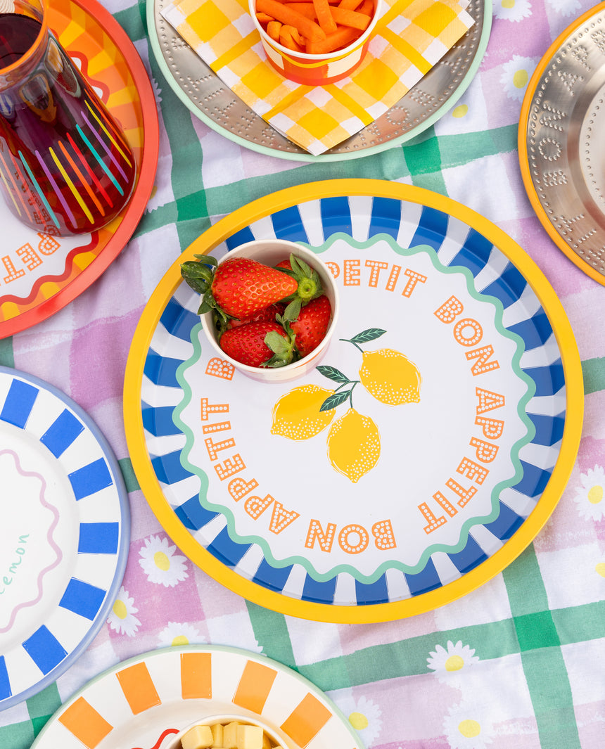Bon Appetit Lemon Deep-well Mini Serving Tray