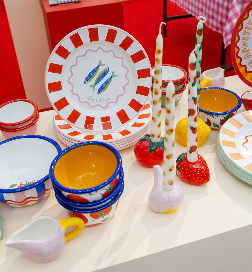 Talking Tables Bon Appetit Fish Enamel Dinner Plate, (25CM)