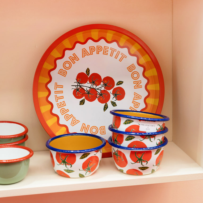 Bon Appetit Tomato Deep-well Mini Serving Tray