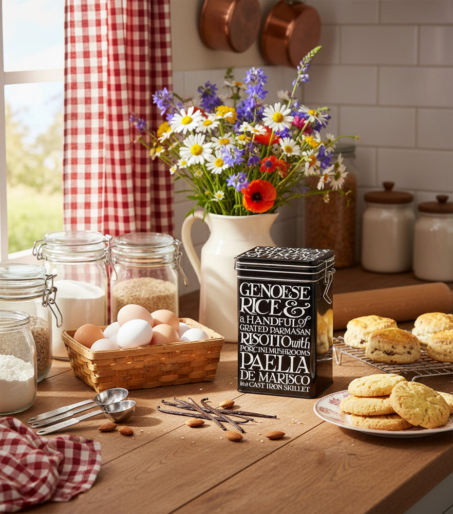 Emma Bridgewater Black Toast Rectangular Clip Lid Caddy, Black (Medium)