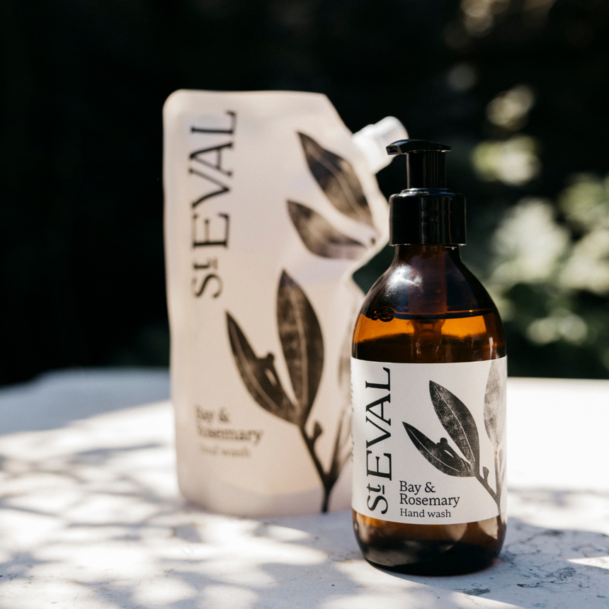 St Eval Hand Wash, Bay & Rosemary
