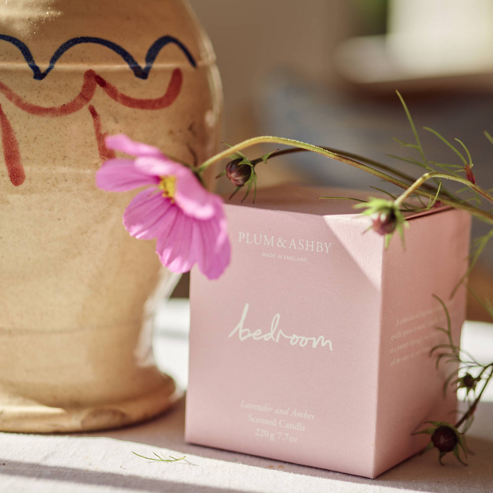 Plum & Ashby Scented Bedroom Candle, Lavender & Amber